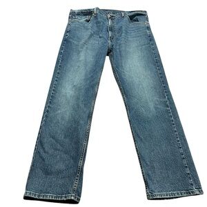 Levi's 505 Relaxed Fit Blue Jeans for Men Size 38x30 Classic Country Streetwear